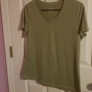 3/$5 Army Green V-neck Tshirt